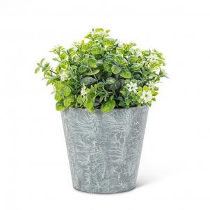 Flowering White Plant In A Pot Artificial Flower