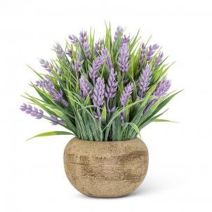 Lavender Flowering Plant In A Pot Artificial Flower