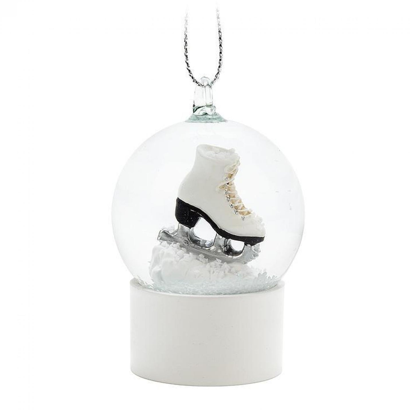 Ladies Skate In A Snow Globe Ornament