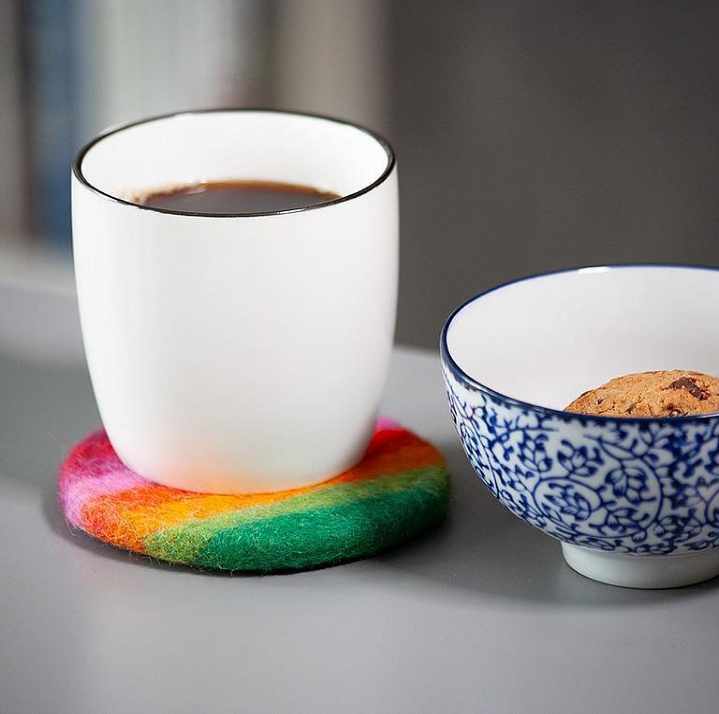 Striped Felt Coasters