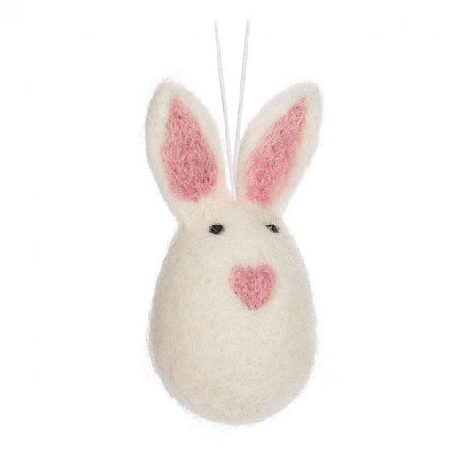 Egg Shaped Bunny Ornament