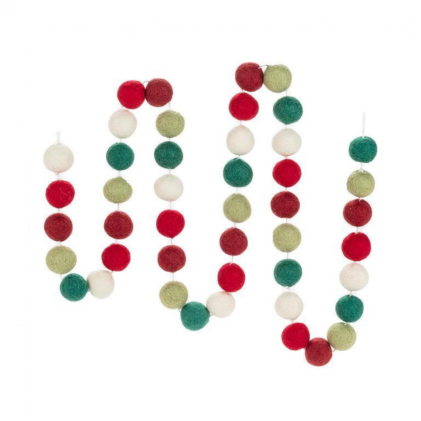 Holiday Colors Pompom Garland