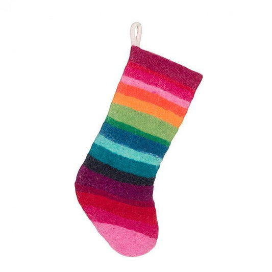 Rainbow Stripe Stocking