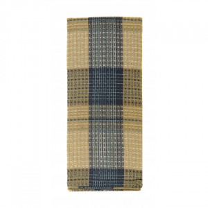 Sand Blue Check Pattern Tea Towel