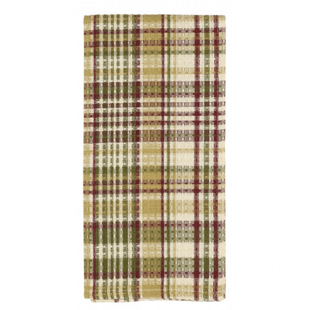 Rosemary Check Pattern Tea Towel