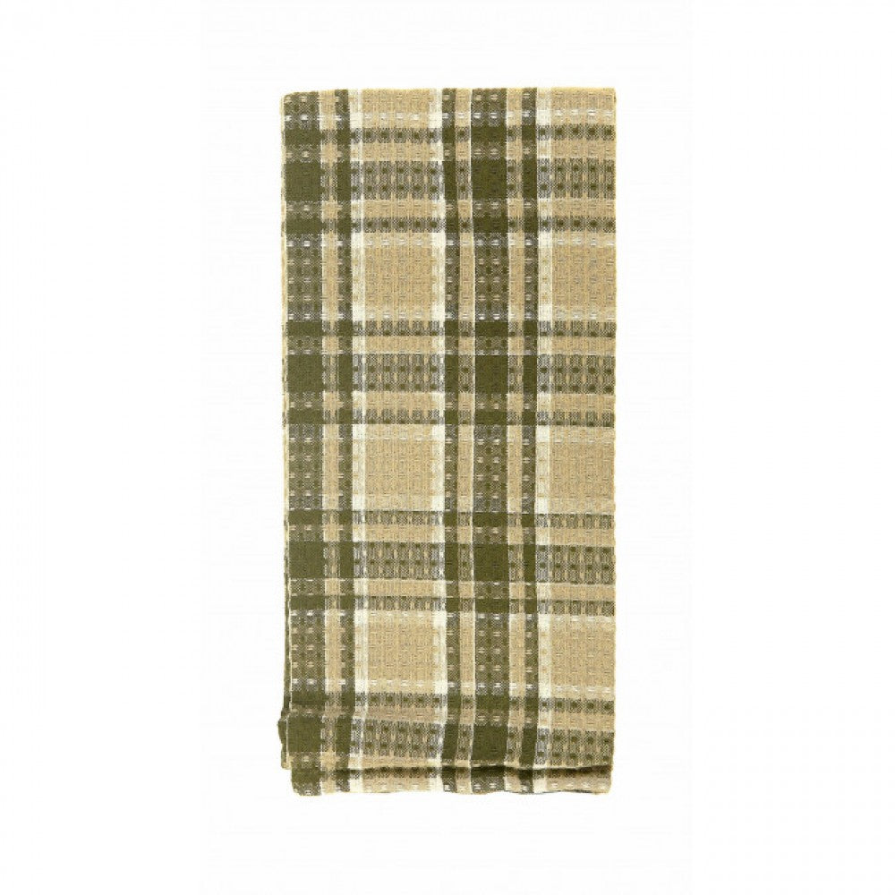 Tulsi Check Pattern Tea Towel