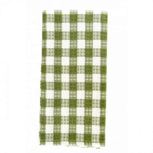 Toro Green Check Pattern Tea Towel