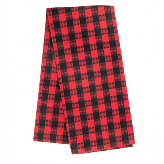 Buffalo Red Plaid Waffle Weave Tea Towel