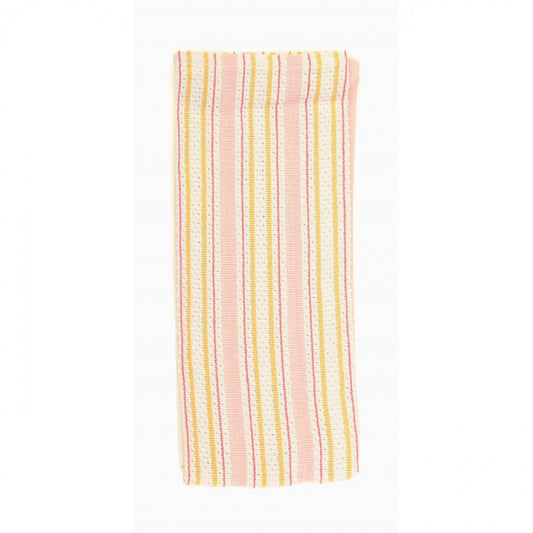 Pink Striped Tea Towel