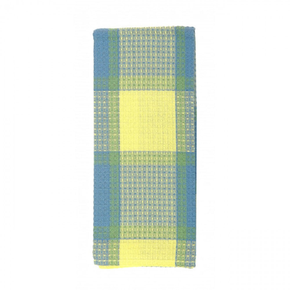 Provence Check Pattern Tea Towel