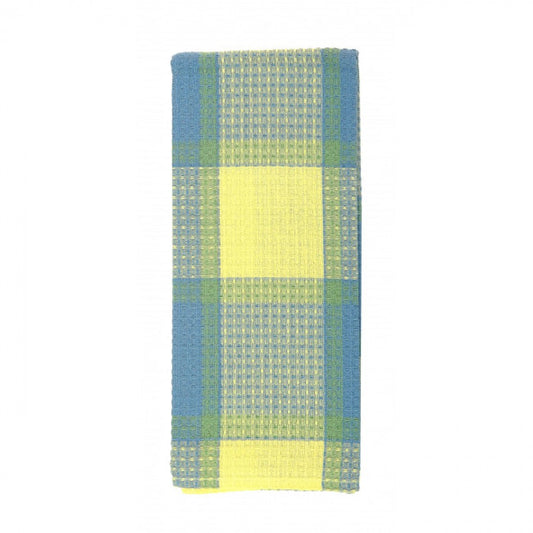 Provence Check Pattern Tea Towel