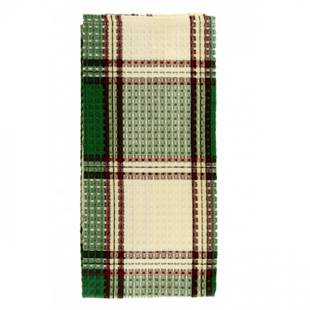 Sherwood Green Check Pattern Tea Towel