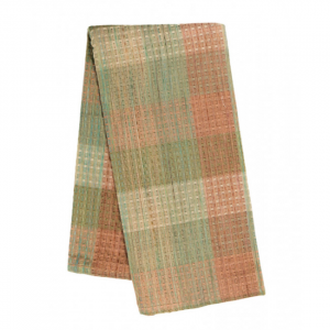 Metallic Check Pattern Tea Towel