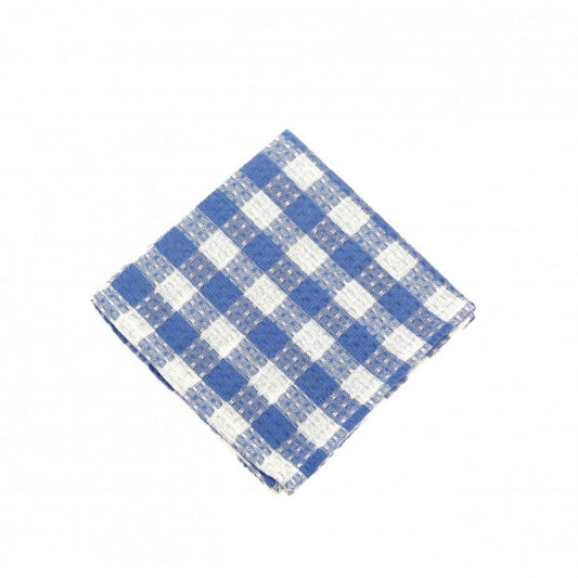 Toro Blue Check- Honey Comb Weave Dishcloth