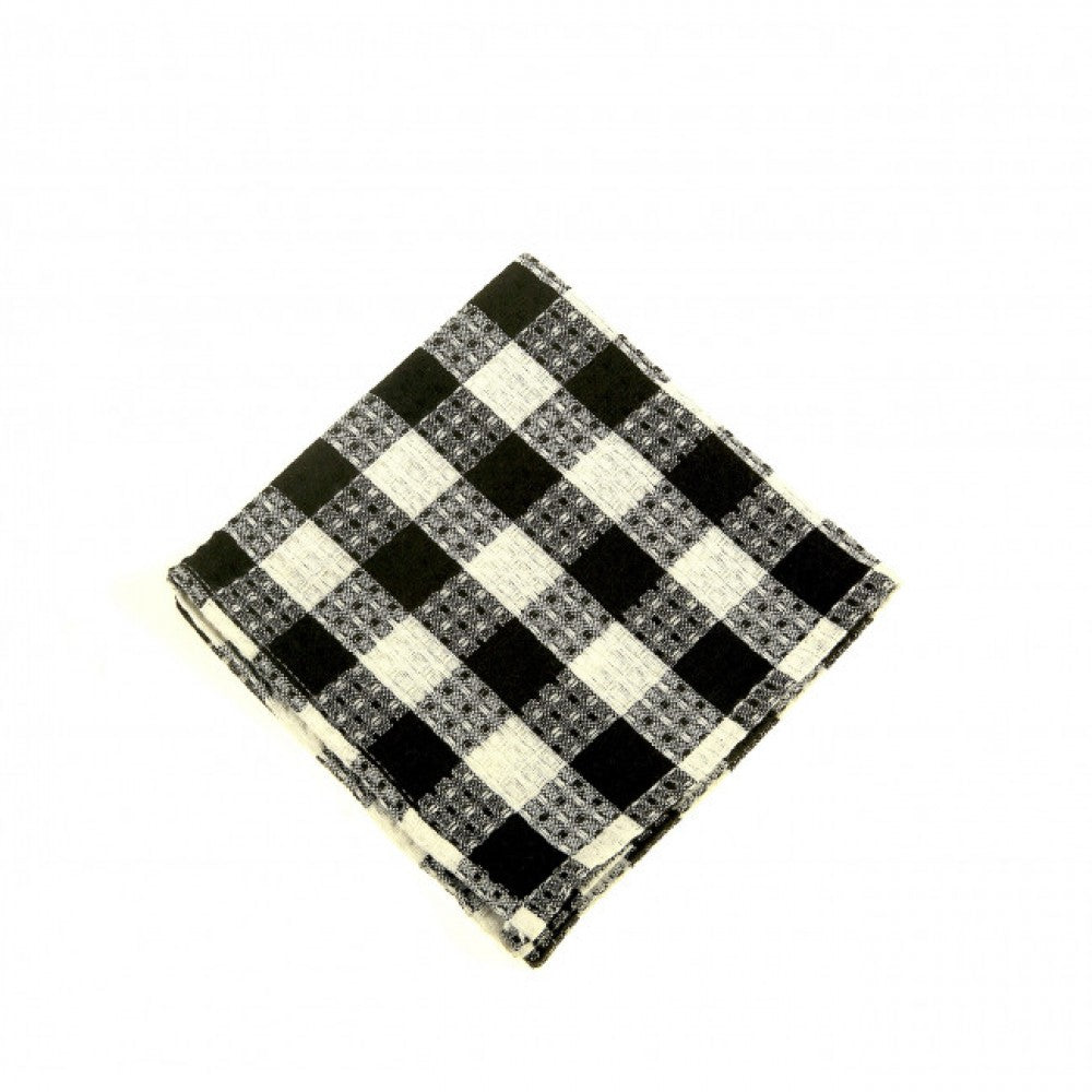 Toro Black Check - Honey Comb Weave Dishcloth