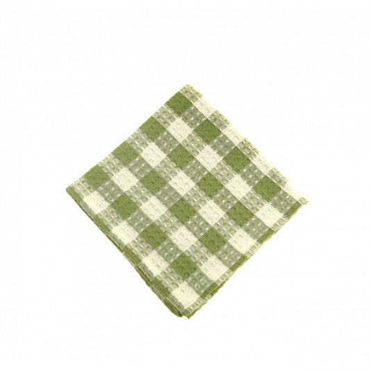 Toro Green Check - Honey Comb Weave Dishcloth