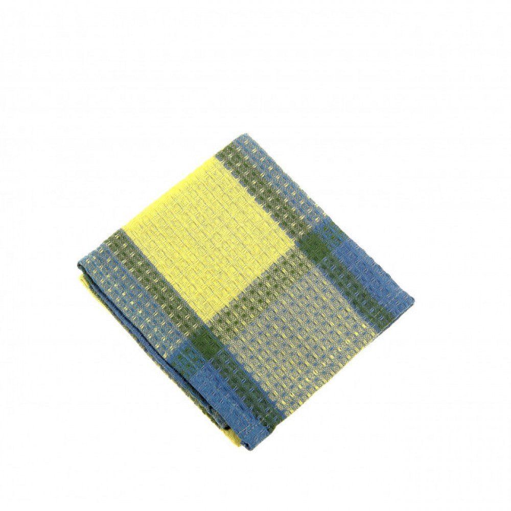 Provence Check - - Honey Comb Weave Dishcloth