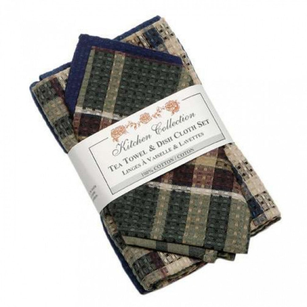 Army 2 Dish Cloths And 2 Tea Towel Set