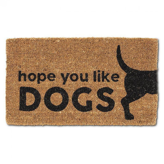 Graphic Hope You Like Dogs Doormat