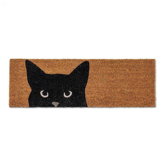 Peeking Cat Doormat