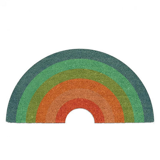 Muted Rainbow Shaped Doormat