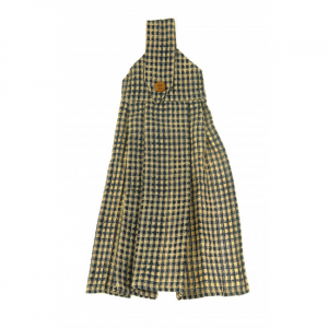 Berryvine Navy Blue Check Pattern Hanging Tea Towel