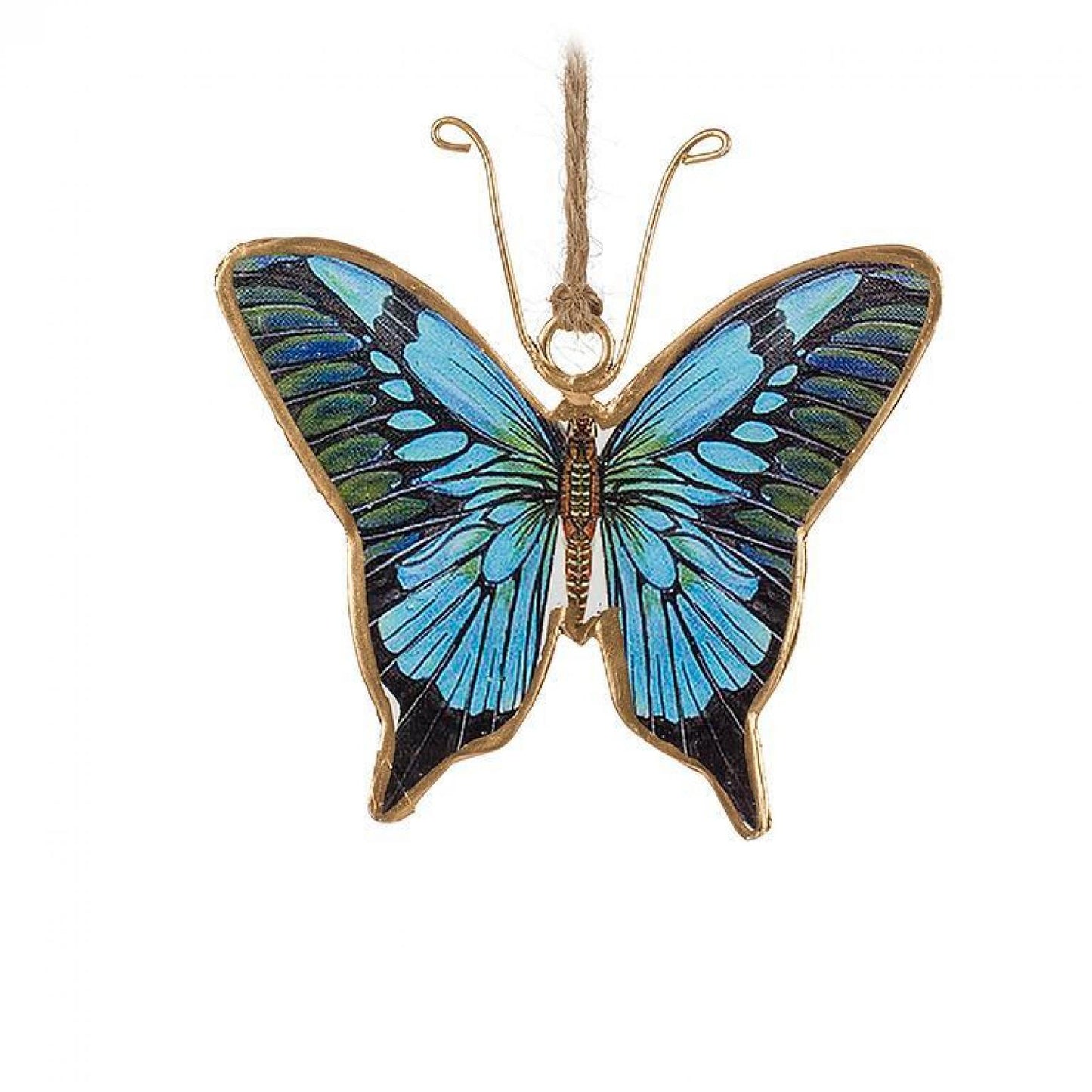 Set Of 6 Assorted Colorful Butterflies Ornaments