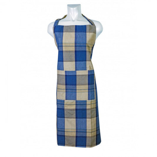 Sand Blue Checks Apron