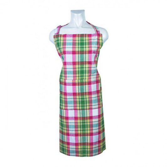 Summer Blush Check Pattern Apron