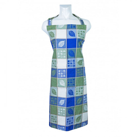 Green Leaf Harvest Check Pattern Apron