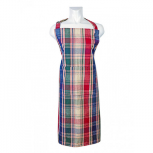 Moorpark Jewel Tone Check Pattern Apron