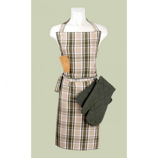 Tulsi Check Pattern Apron