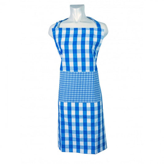 Toro Blue Check Apron