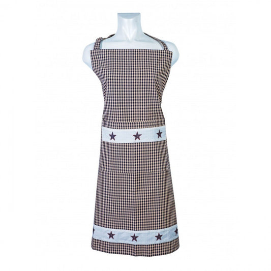 Checks With Stars Trim Apron