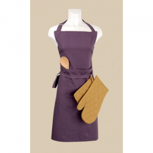 Purple Cotton Apron