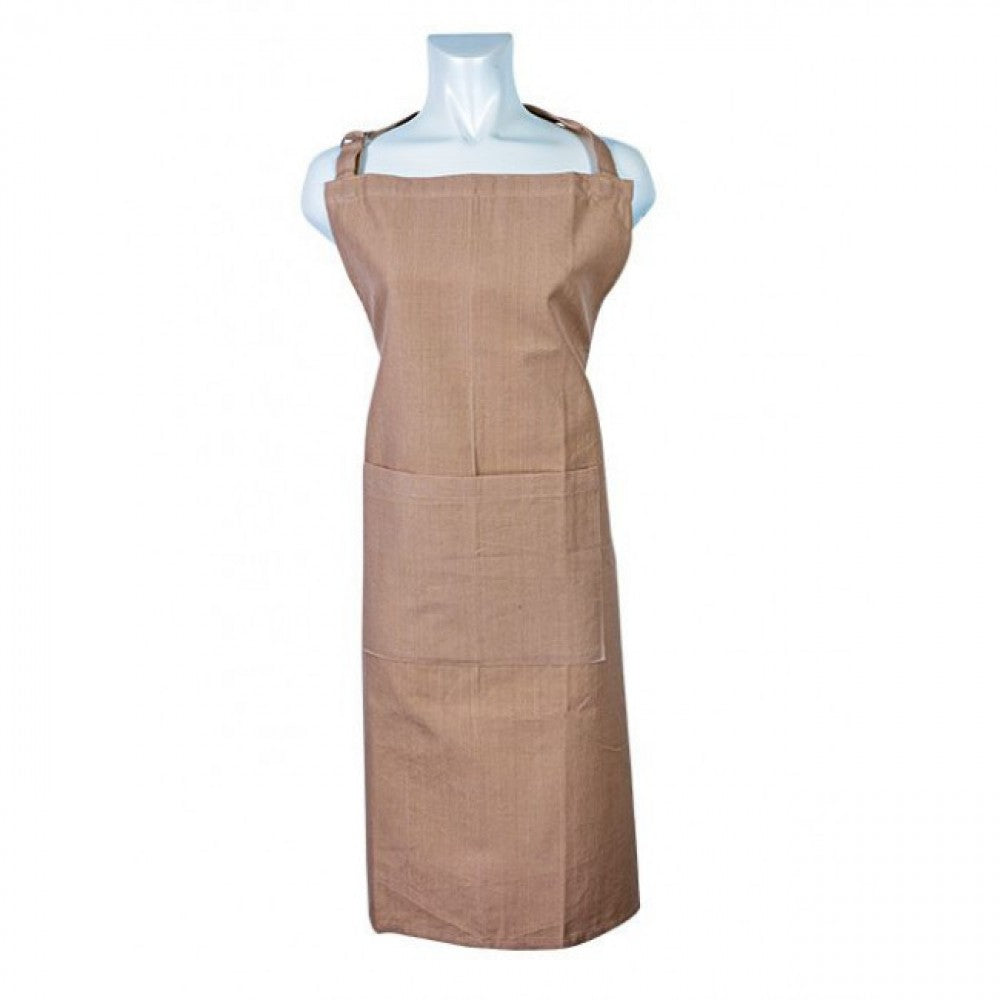 Beige Cotton Apron