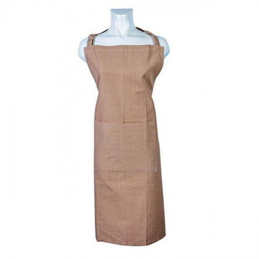 Beige Cotton Apron