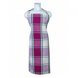 Sherwood Burgundy Plaid Pattern Apron