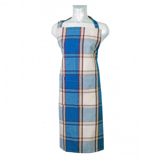 Sherwood Navy Plaid Pattern Apron