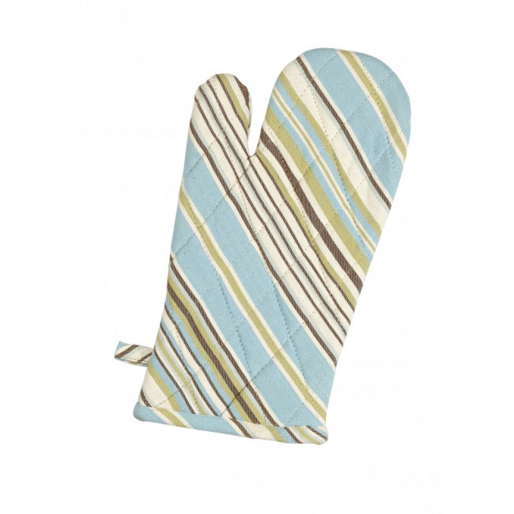 Set Of 2 Seaside Stripes Oven Mitts