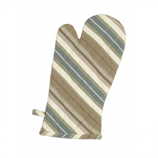 Set Of 2 Woodside Stripes Pattern Oven Mitts