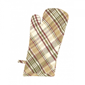 Set Of 2 Rosemary Check Pattern Oven Mitts
