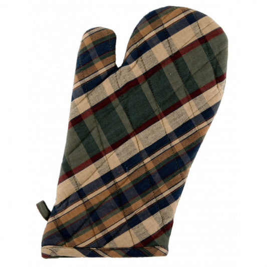 Set Of 2 Army Check Pattern Oven Mitts