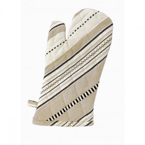 Set Of 2 Coco Stripe Pattern Oven Mitts