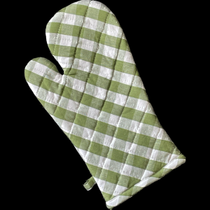 Set Of 2 Toro Green Check Pattern Oven Mitts