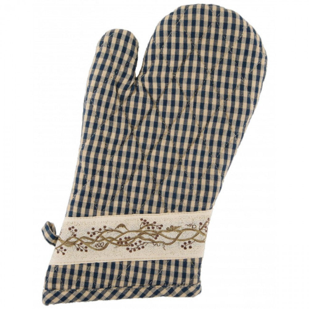 Set Of 2 Berryvine Navy Check Oven Mitts