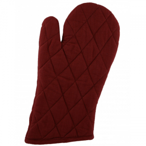 Set Of 2 Burgundy Oven Mitts