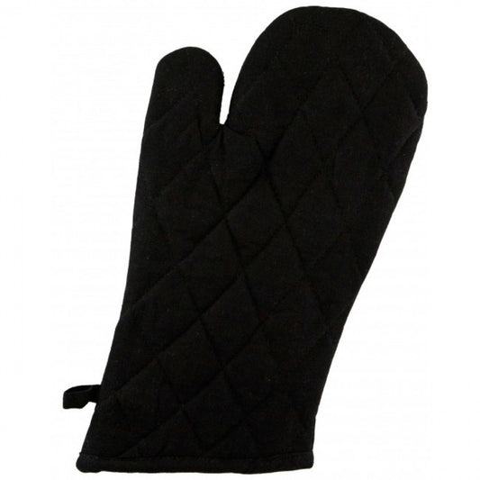 Set Of 2 Black Oven Mitts