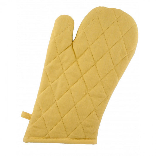 Set Of 2 Yellow Oven Mitts