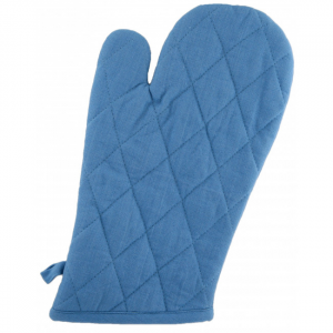 Set Of 2 Blue Oven Mitts